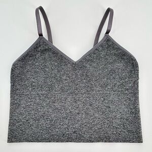 Skinny Girl Women’s Black/Gray Heathered NWOT Crop Top/Bralette Size Small